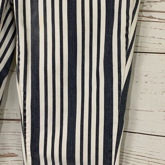 Free People Conductor Stripe low rise skinny pant jeans - Picture 7 of 10